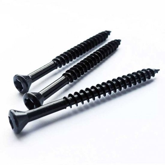 4mm x 40mm Black Stainless Steel Decking Screws TORX Head - Exterior Wood Screws - Fascia