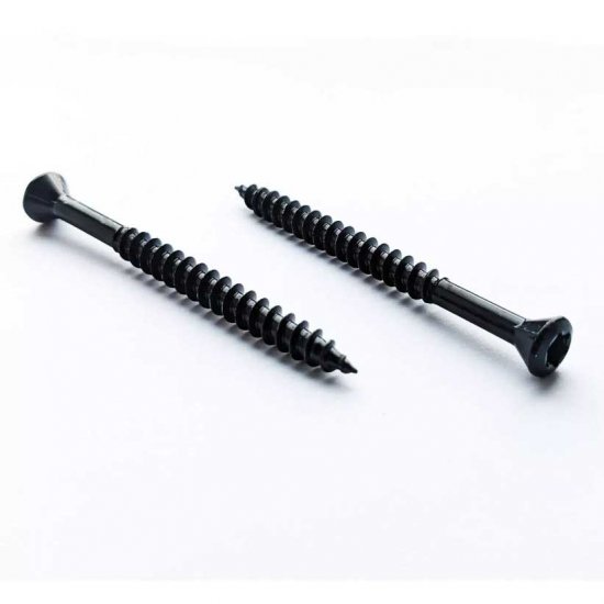 4mm x 40mm Black Stainless Steel Decking Screws TORX Head - Exterior Wood Screws - Fascia
